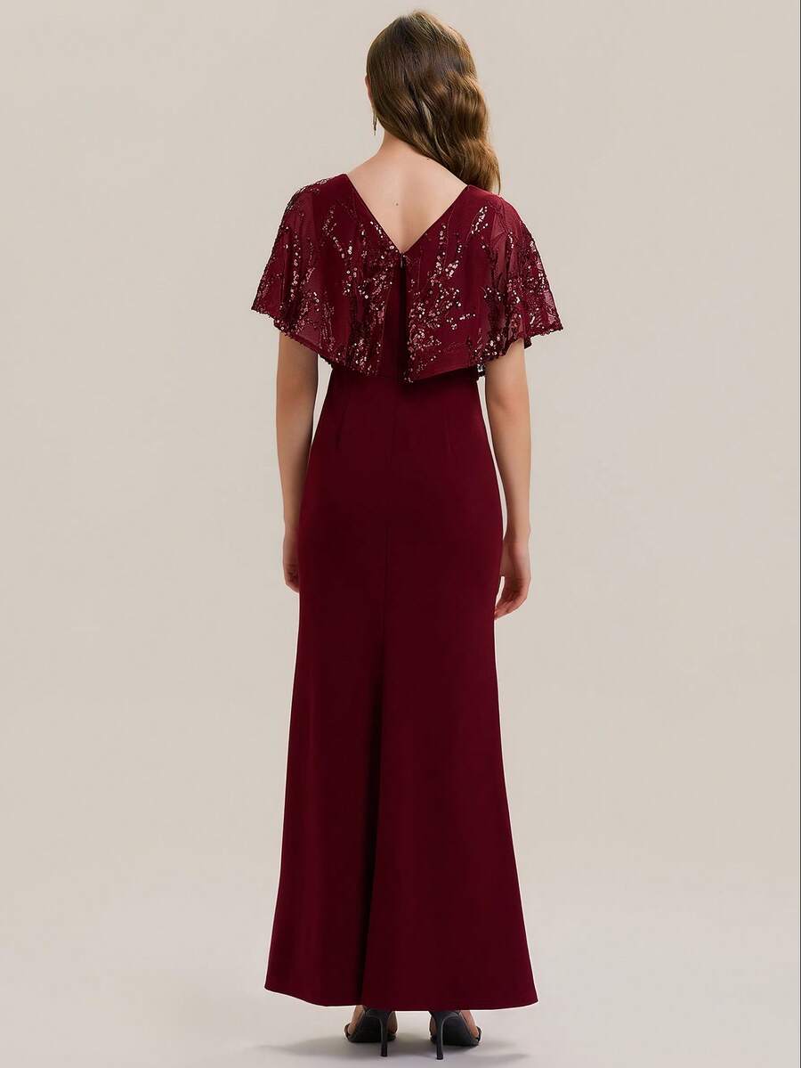 Rochie de ocazie SHEIN, vișiniu