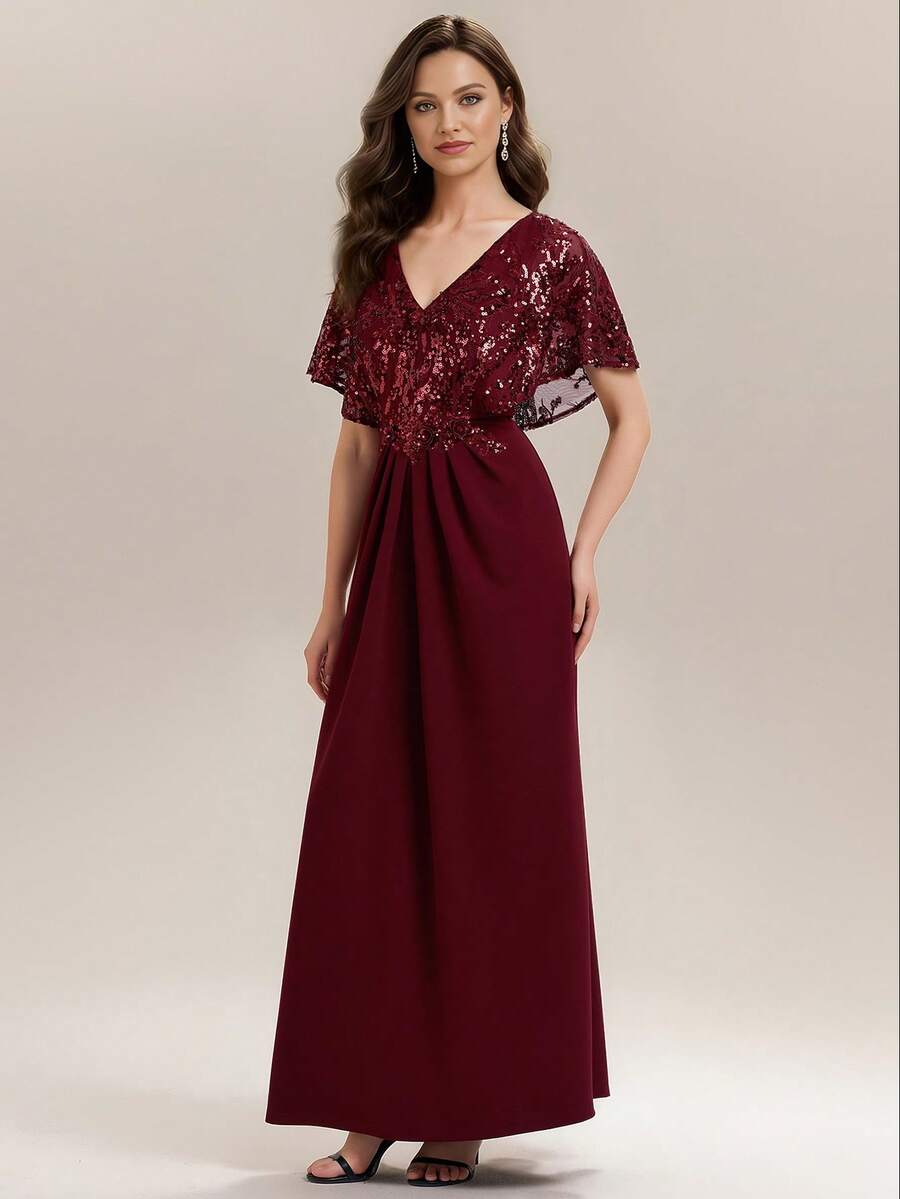 Rochie de ocazie SHEIN, vișiniu