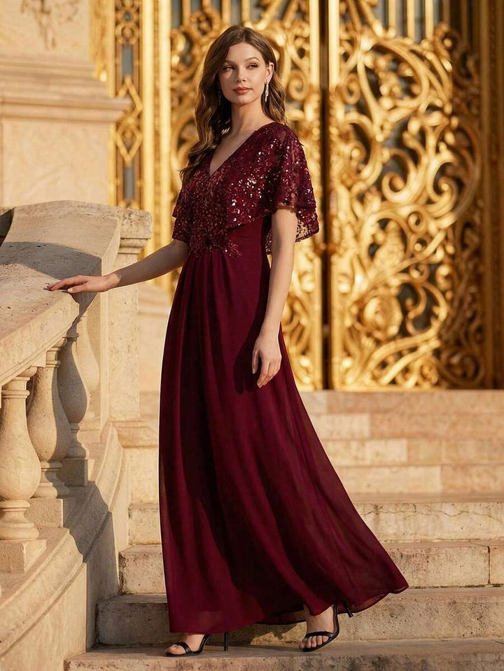 Rochie de ocazie SHEIN, vișiniu
