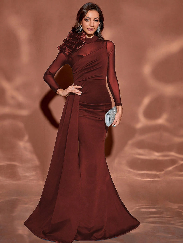 Rochie de ocazie SHEIN, vișiniu