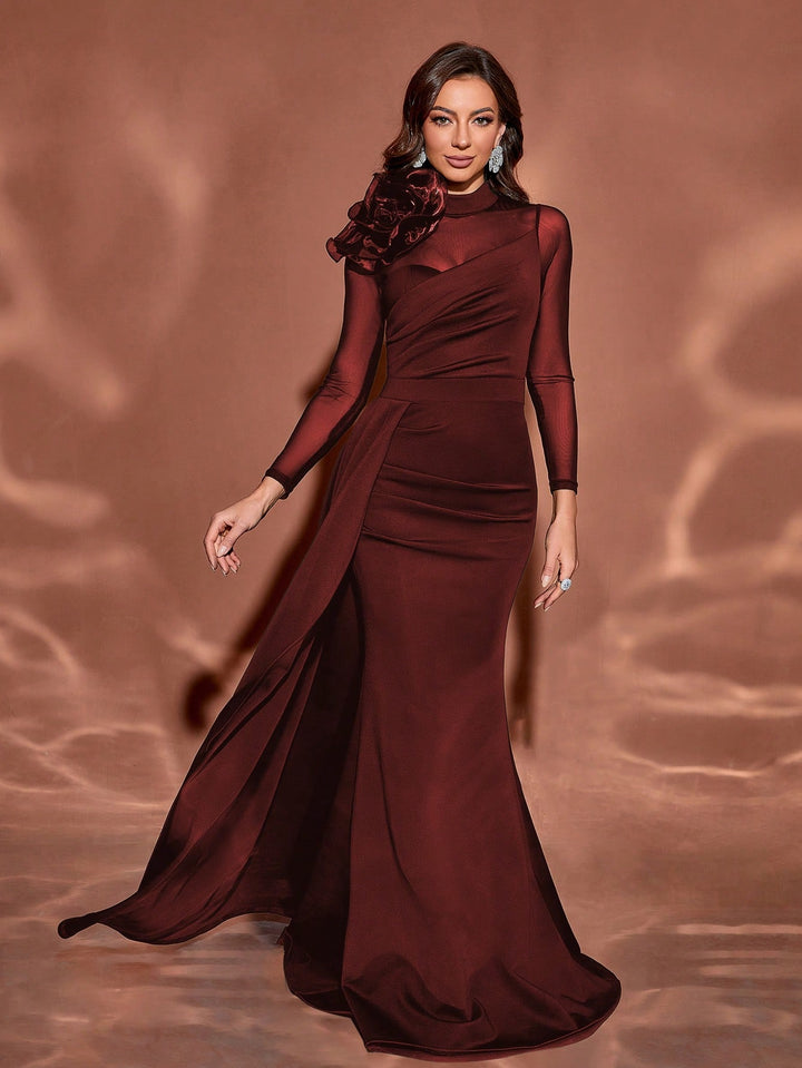 Rochie de ocazie SHEIN, vișiniu
