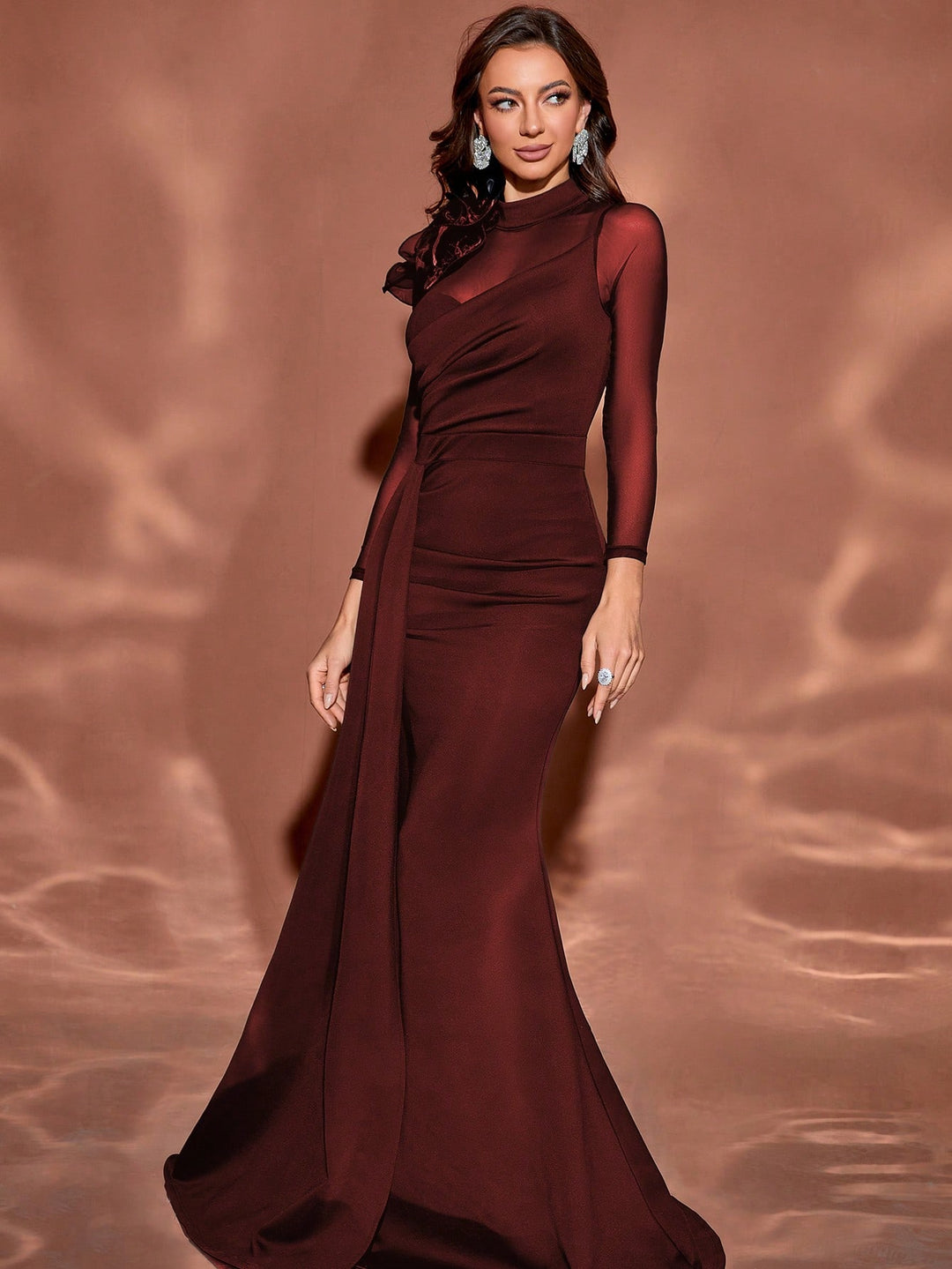 Rochie de ocazie SHEIN, vișiniu