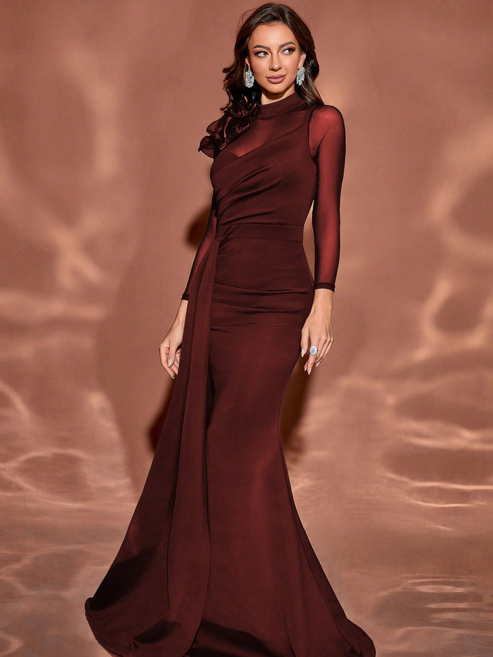 Rochie de ocazie SHEIN, vișiniu