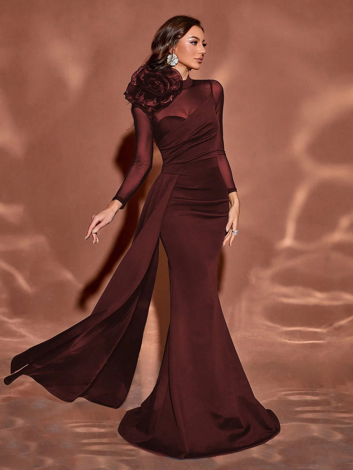 Rochie de ocazie SHEIN, vișiniu