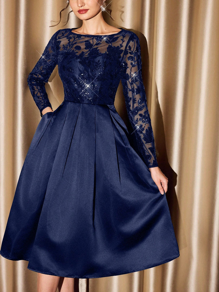 Rochie midi SHEIN, albastru