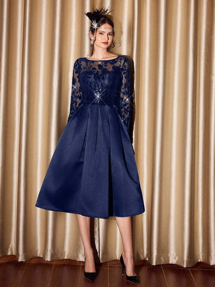 Rochie midi SHEIN, albastru