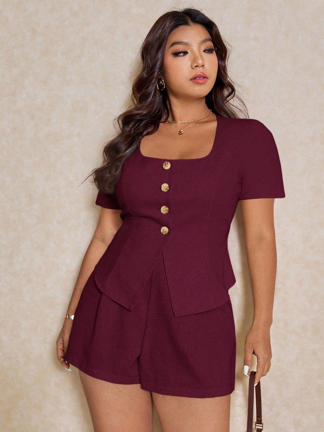 Compleu SHEIN, vișiniu