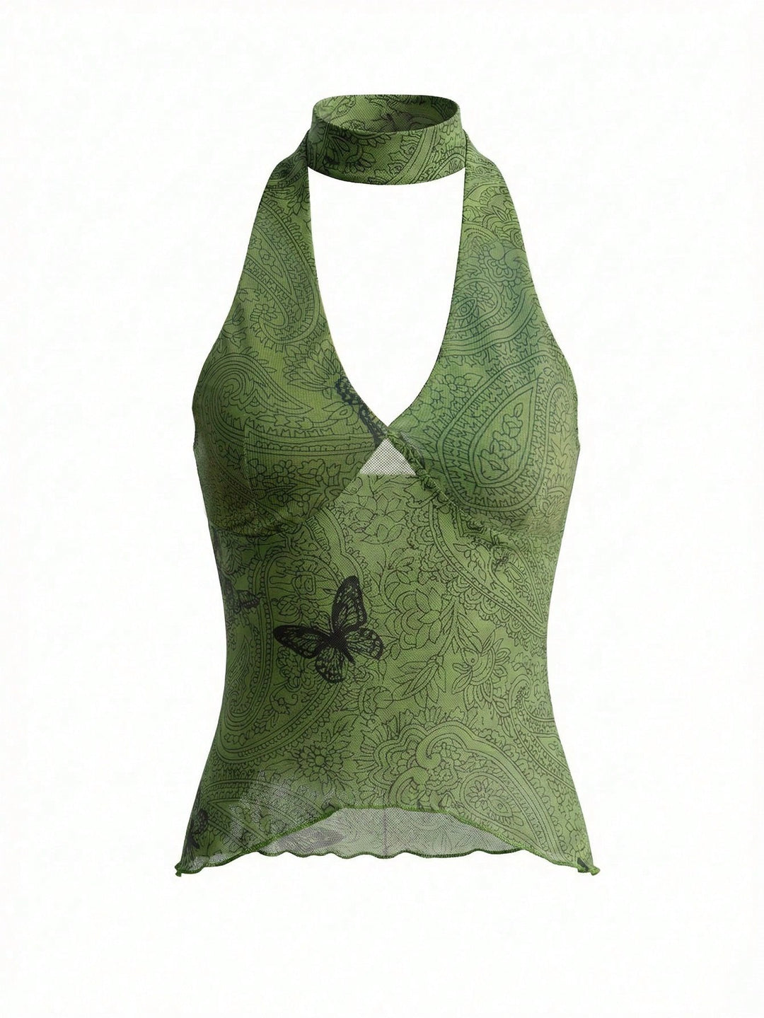 Top SHEIN, verde