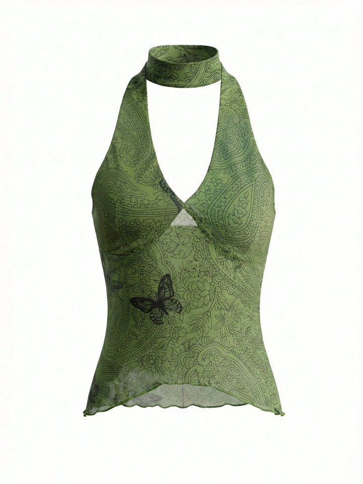 Top SHEIN, verde