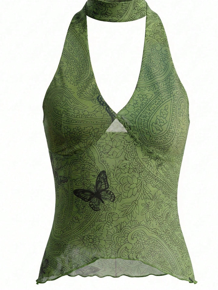 Top SHEIN, verde