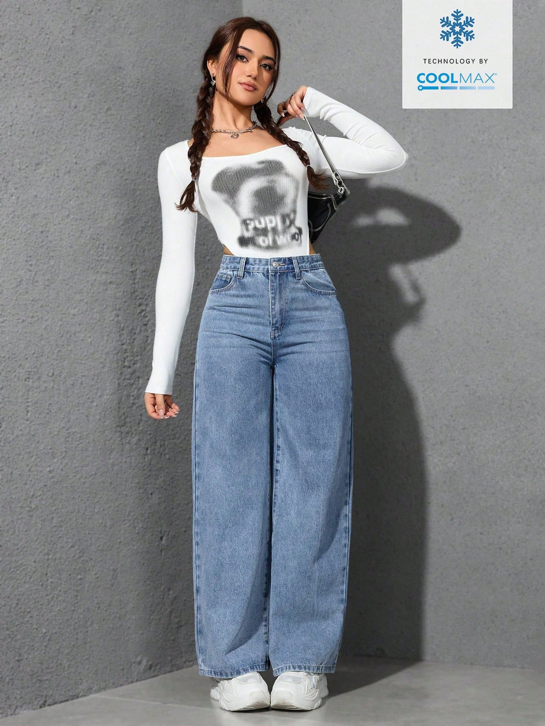 Jeans SHEIN, albastru