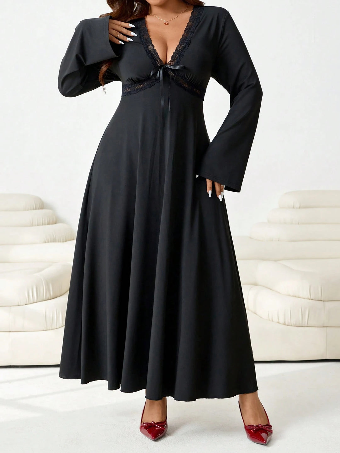 SHEIN maxiruha, fekete