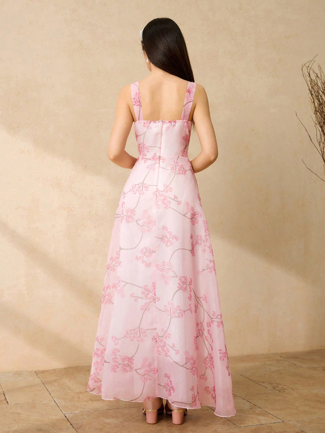 Rochie maxi SHEIN, roz