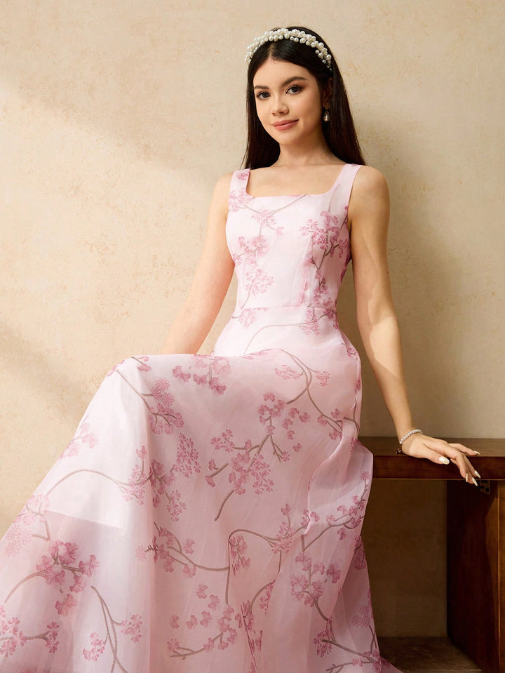 Rochie maxi SHEIN, roz