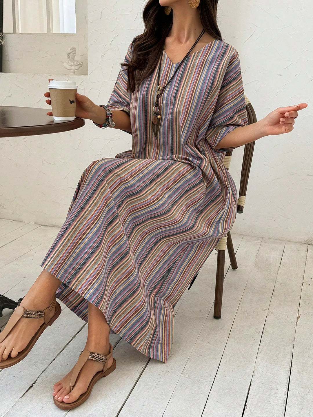Rochie maxi SHEIN, mix culori