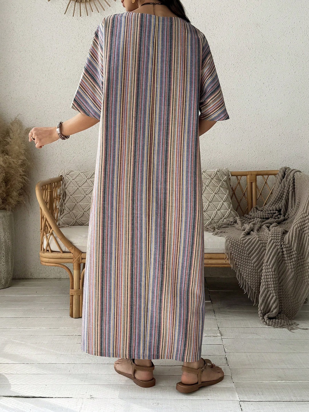 Rochie maxi SHEIN, mix culori