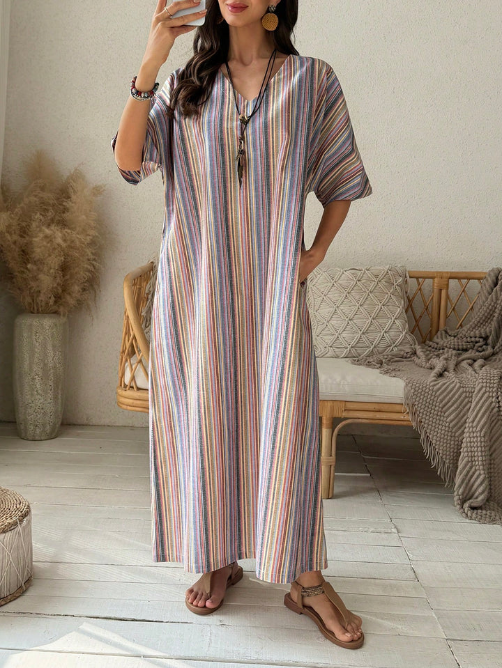 Rochie maxi SHEIN, mix culori