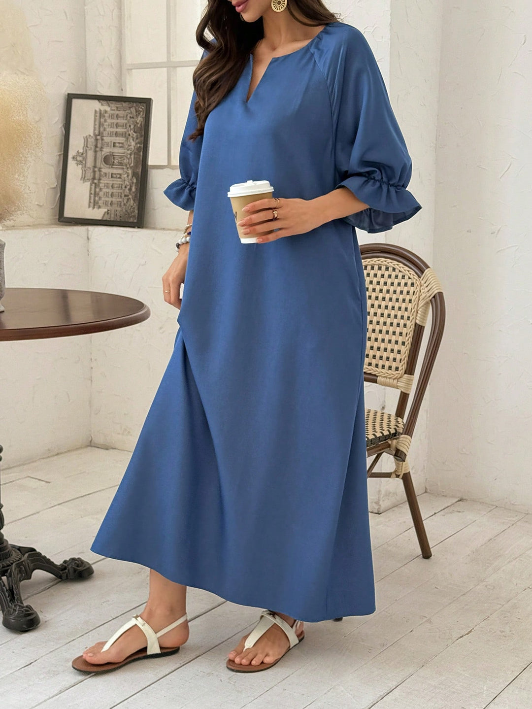 Rochie maxi SHEIN, albastru