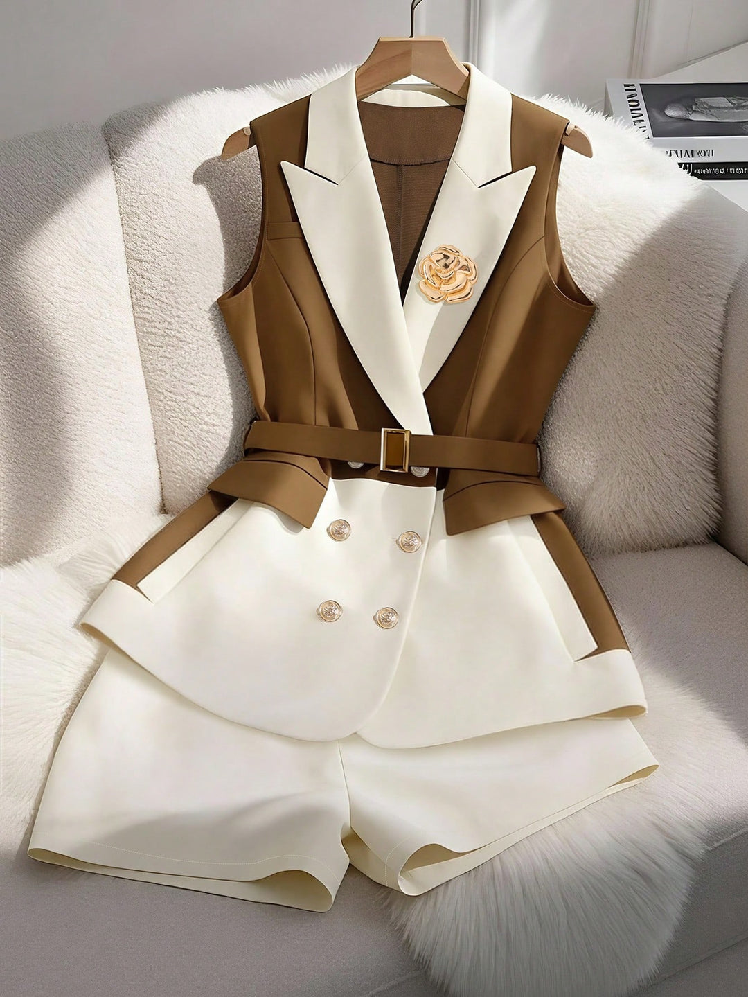 Costum SHEIN, mix culori