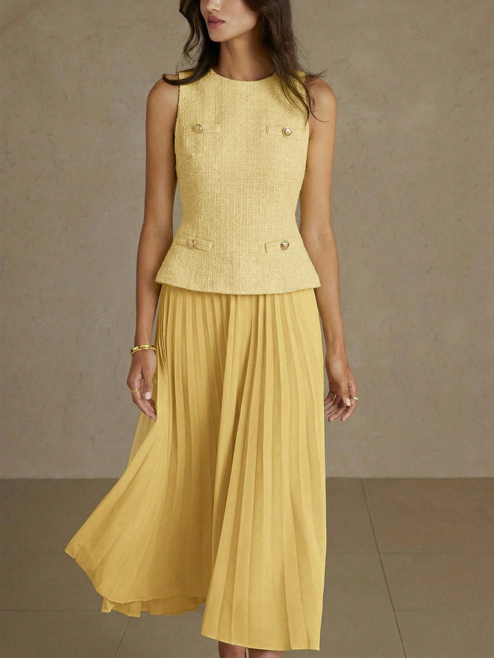 Rochie maxi SHEIN, galben