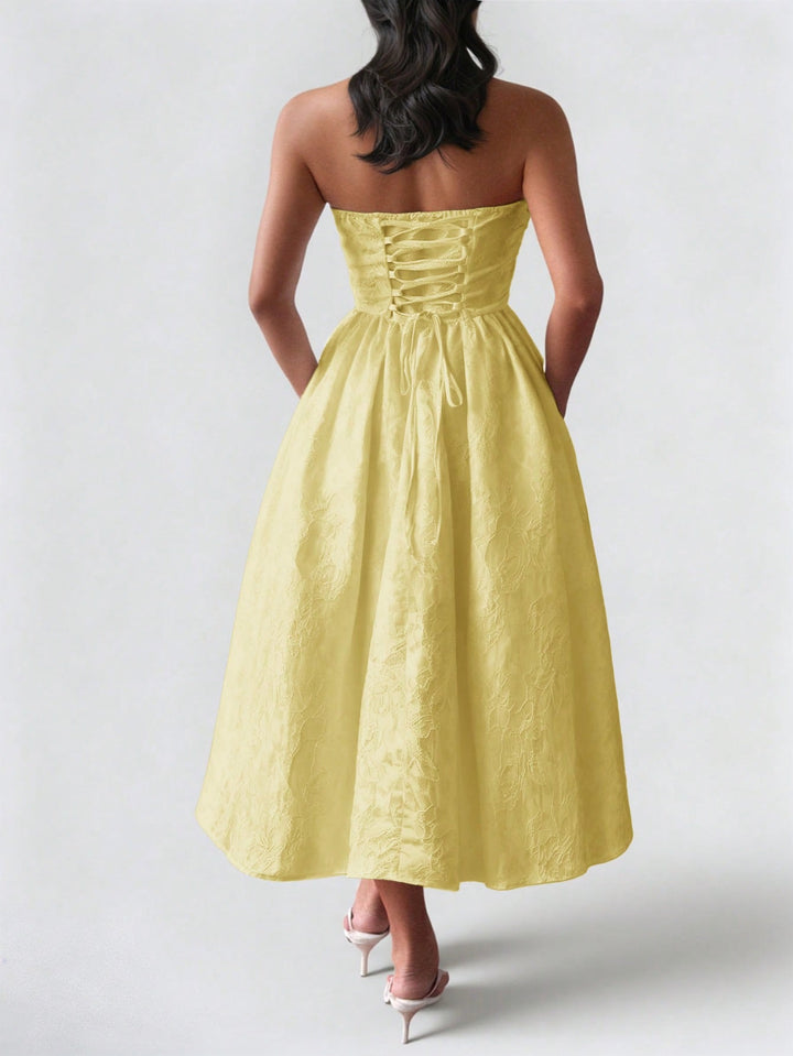 Rochie midi SHEIN, galben