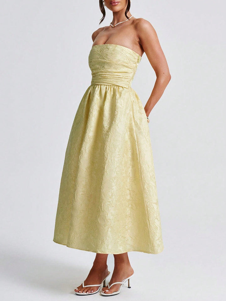 Rochie midi SHEIN, galben