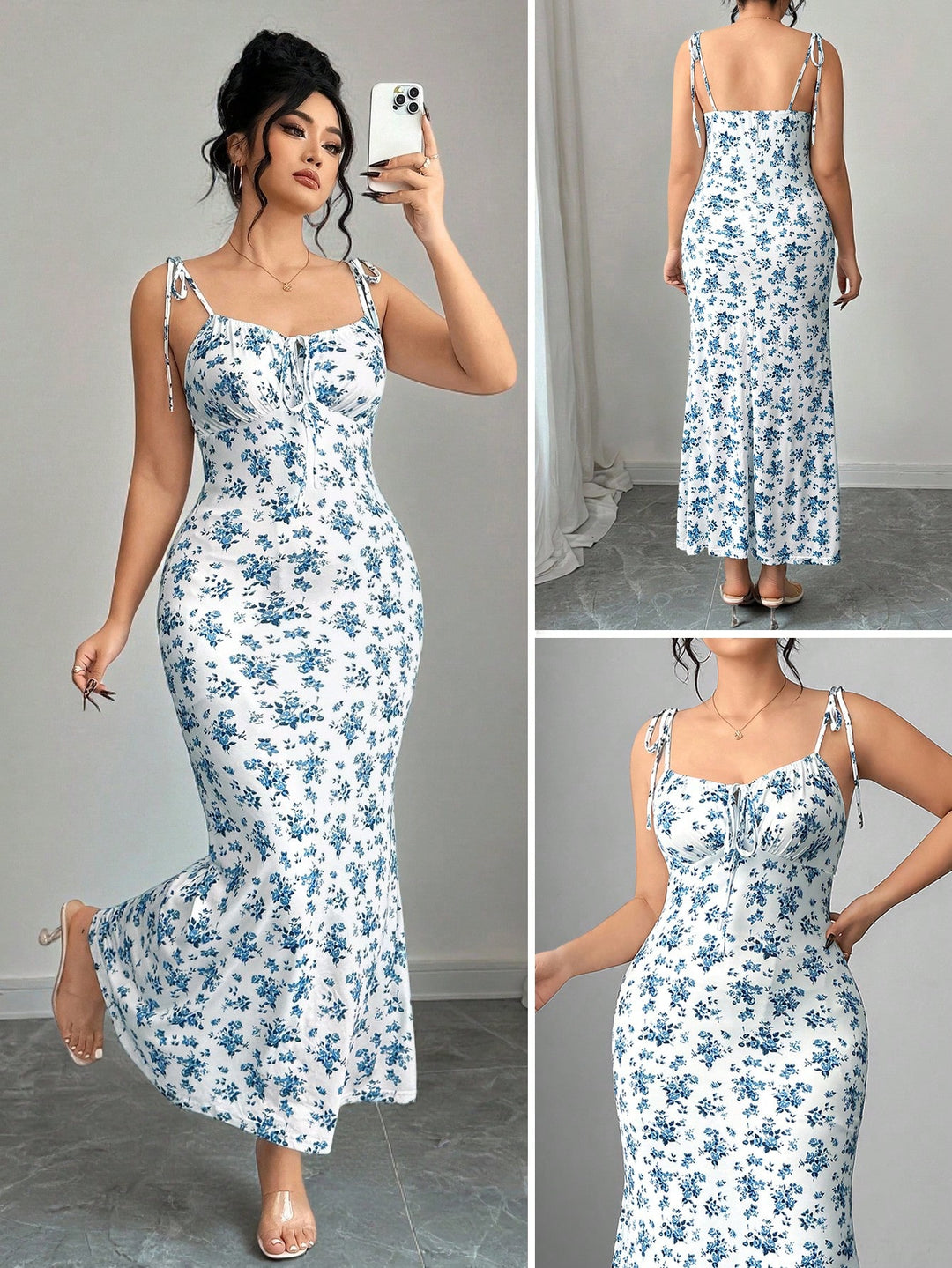 Rochie maxi SHEIN, mix culori