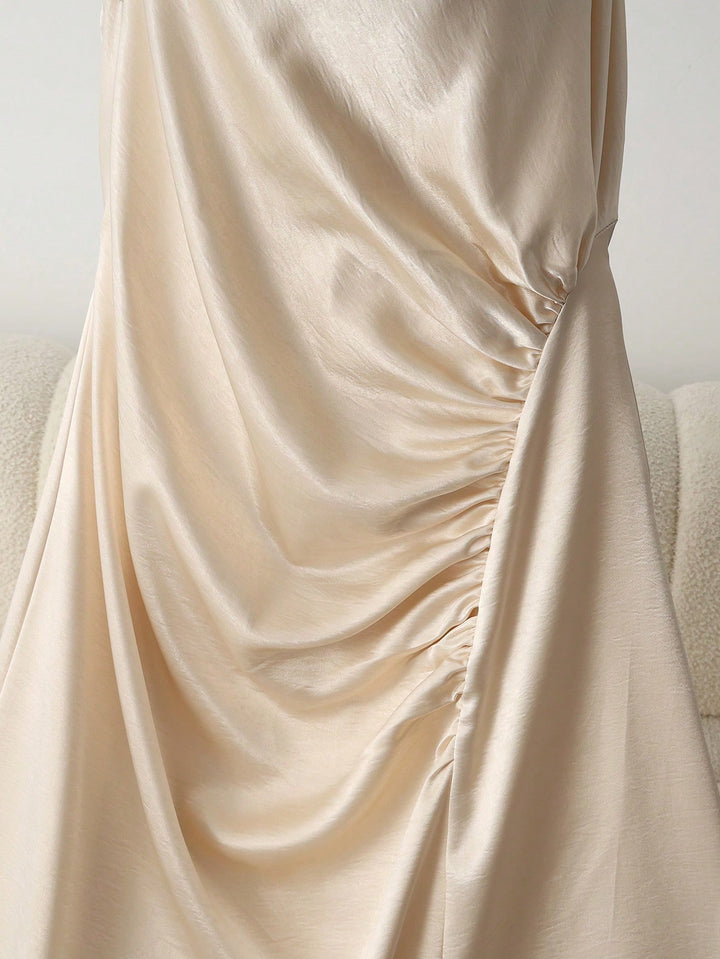 Rochie maxi SHEIN, bej