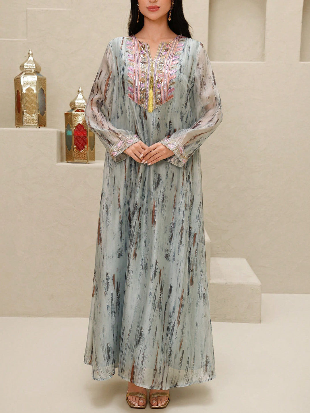 Set caftan și jalabiya SHEIN