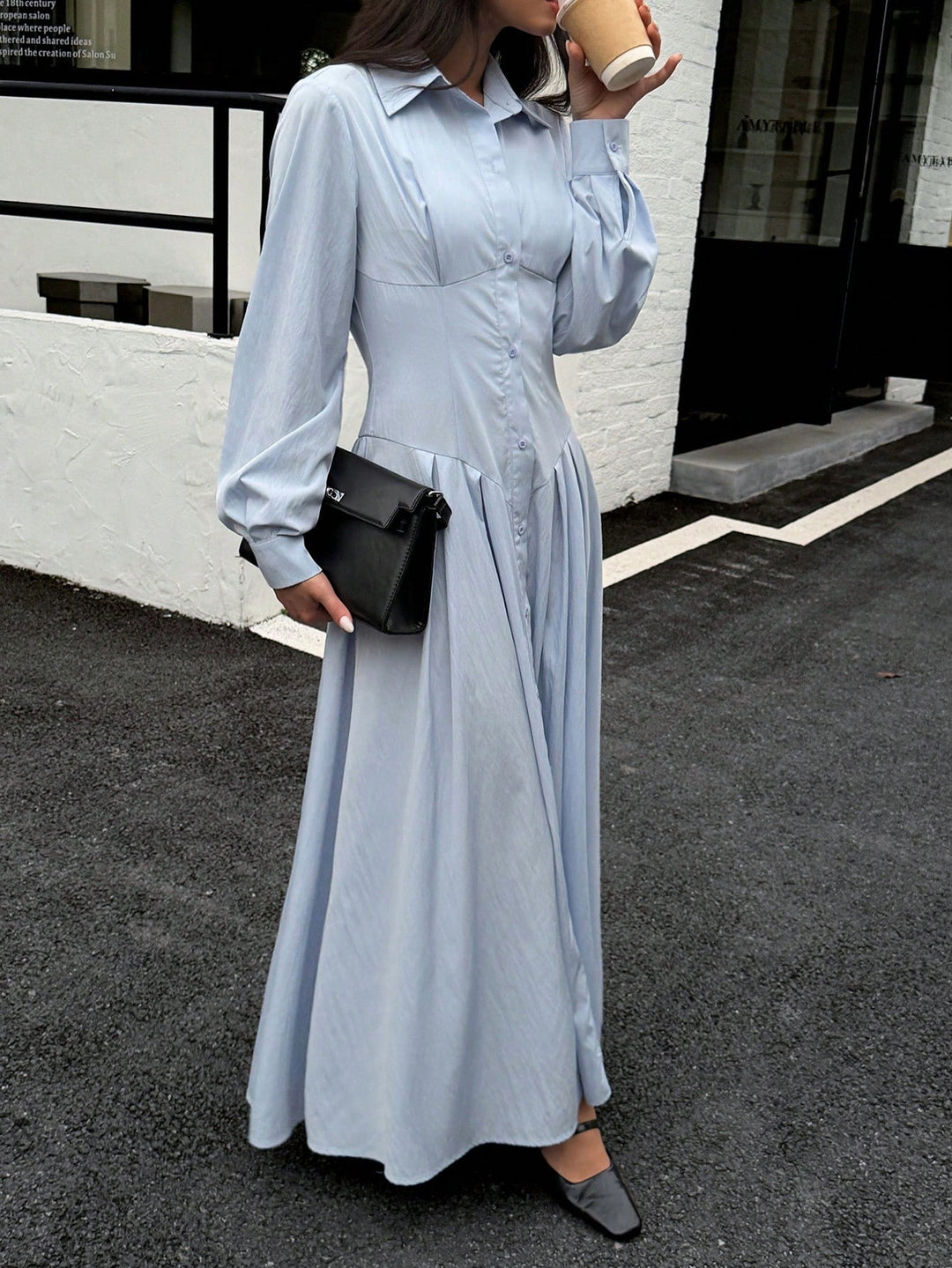 Rochie maxi SHEIN, albastru