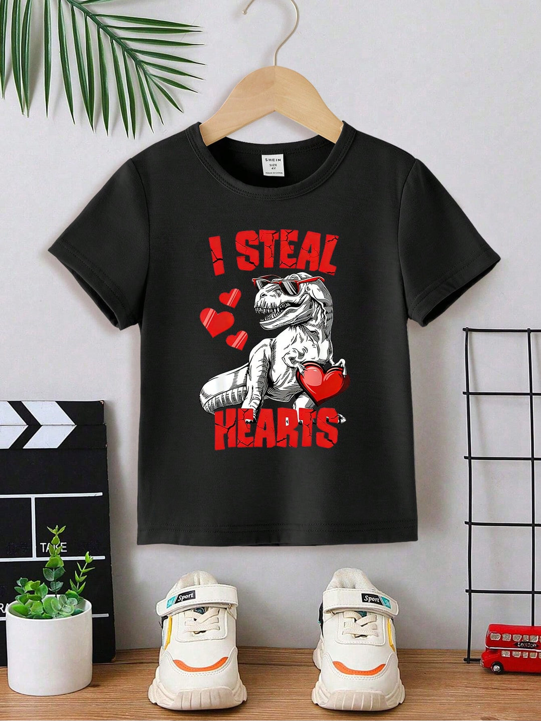 SHEIN póló, fekete