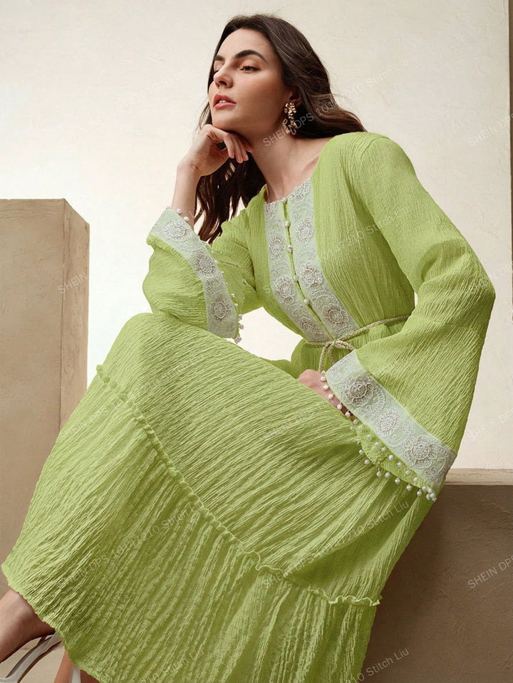 Rochie midi SHEIN, verde