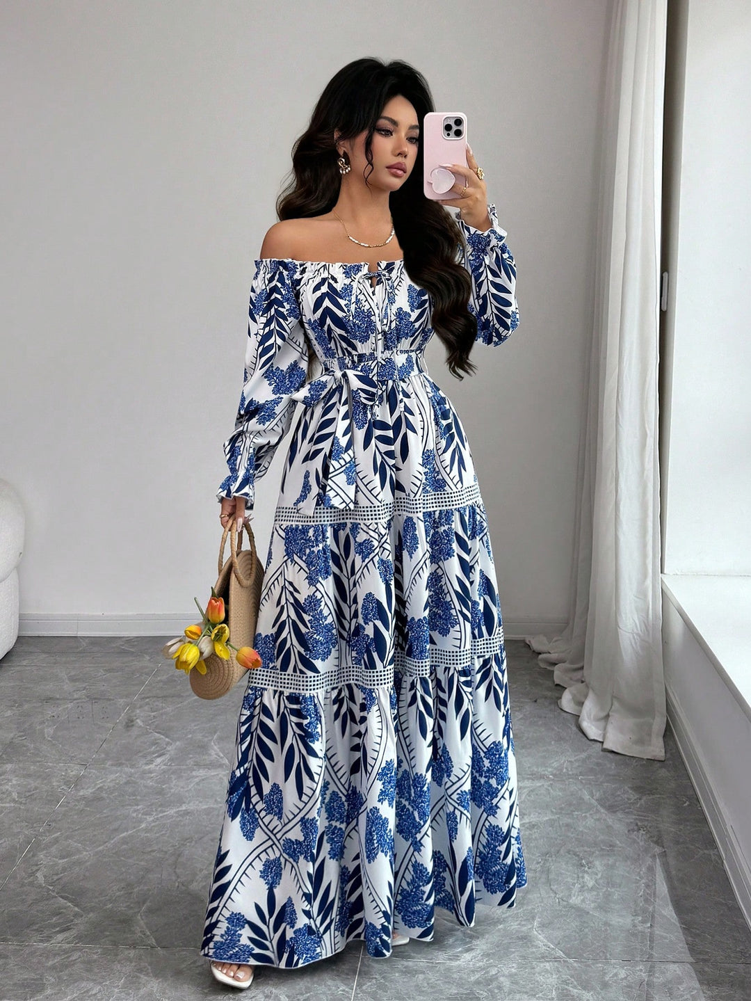 Rochie maxi SHEIN, mix culori
