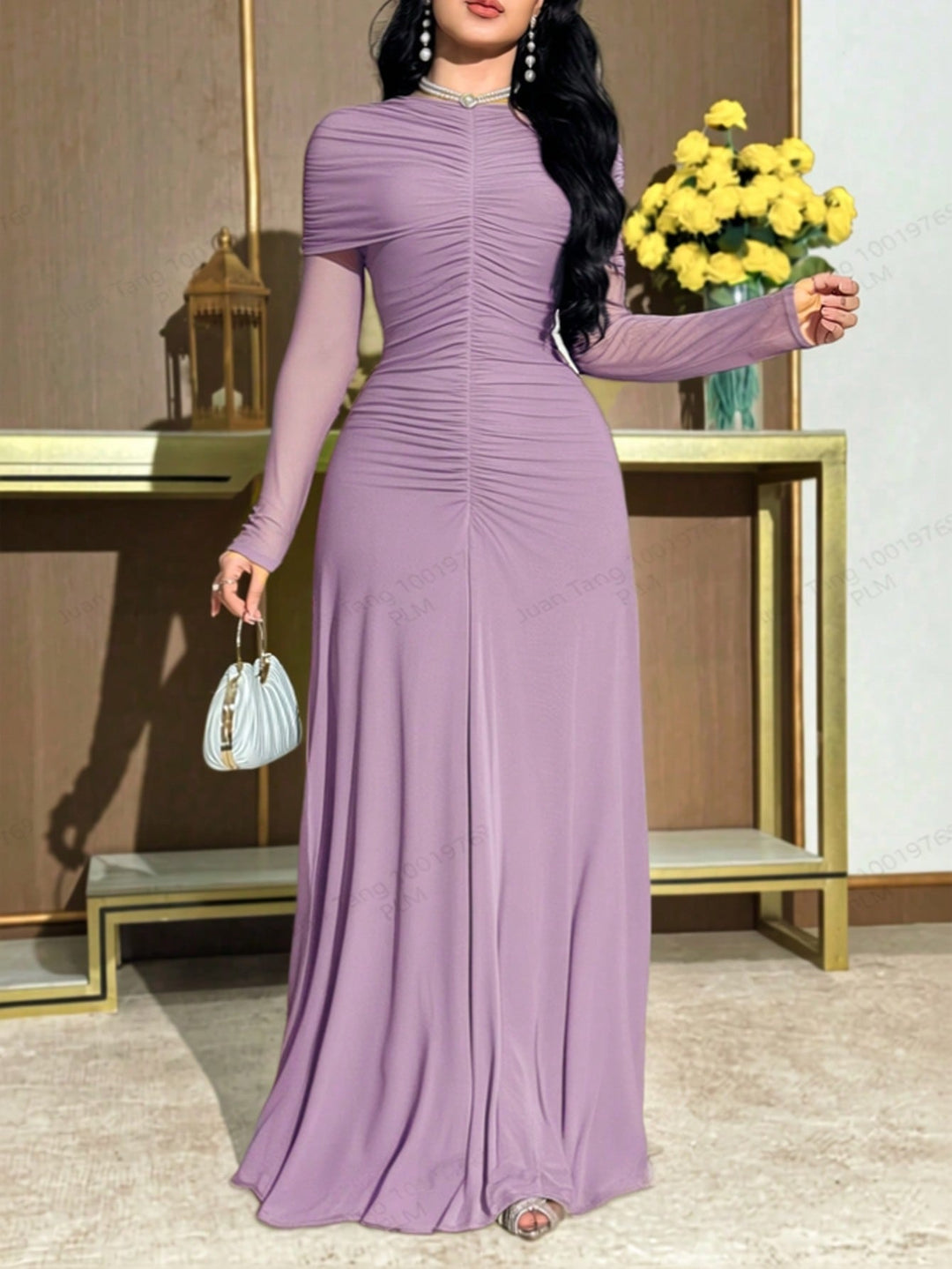 SHEIN hosszú ruha, lila