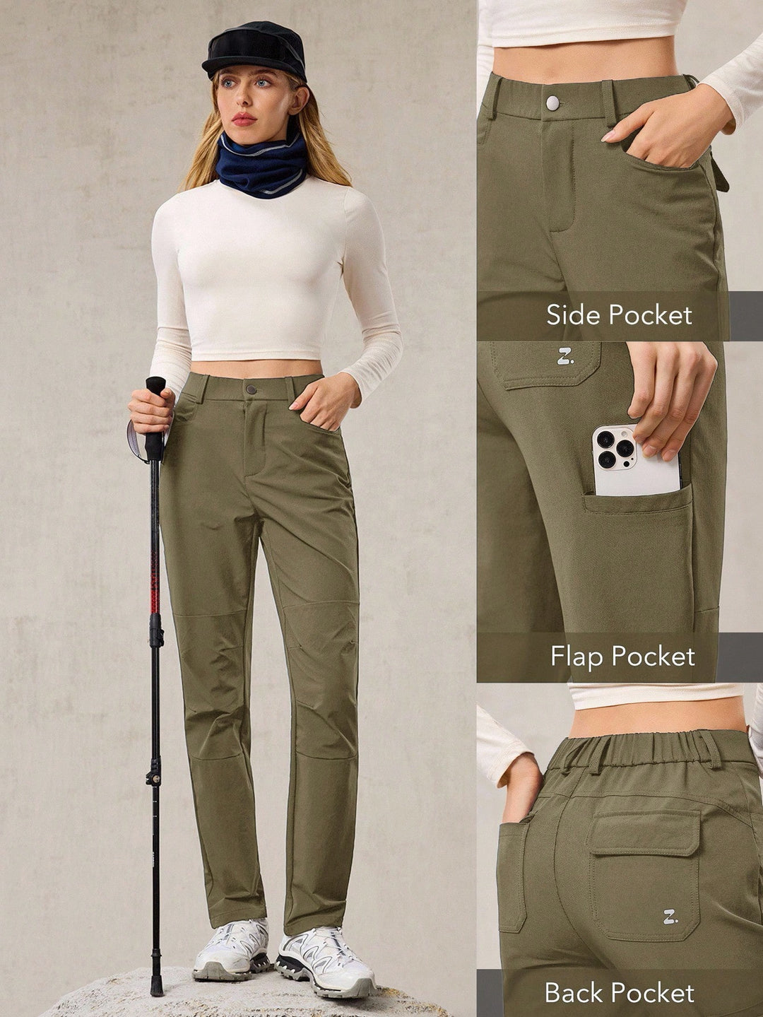 Pantaloni SHEIN, kaki