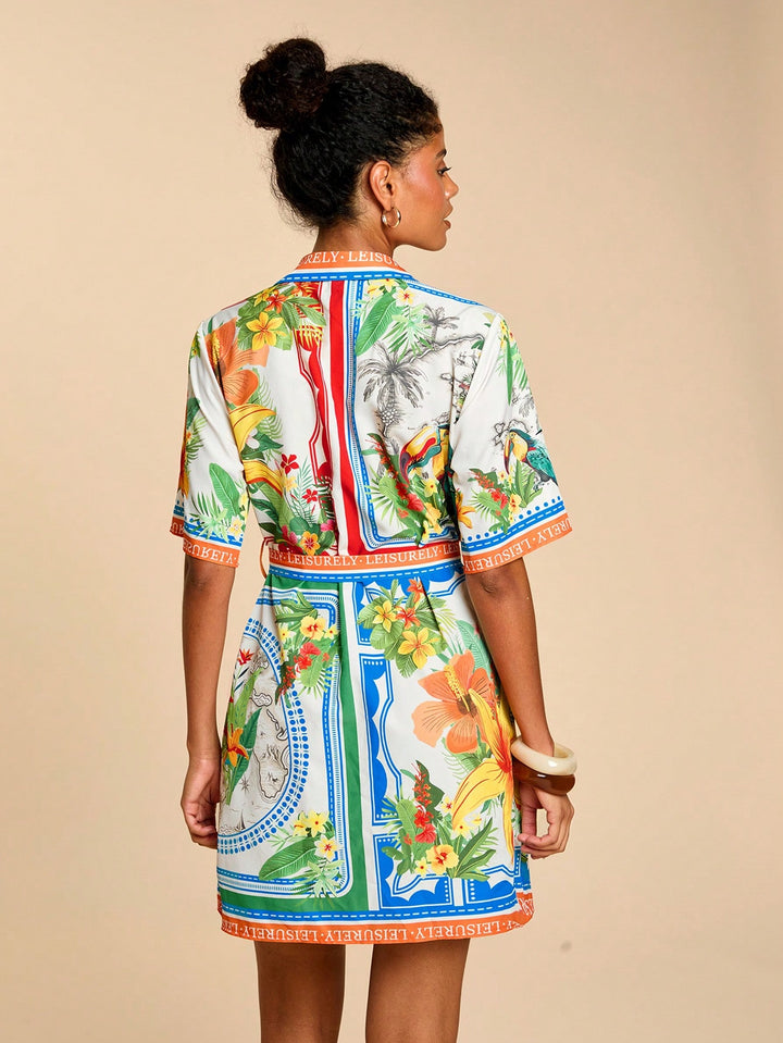 Rochie scurtă SHEIN, mix culori
