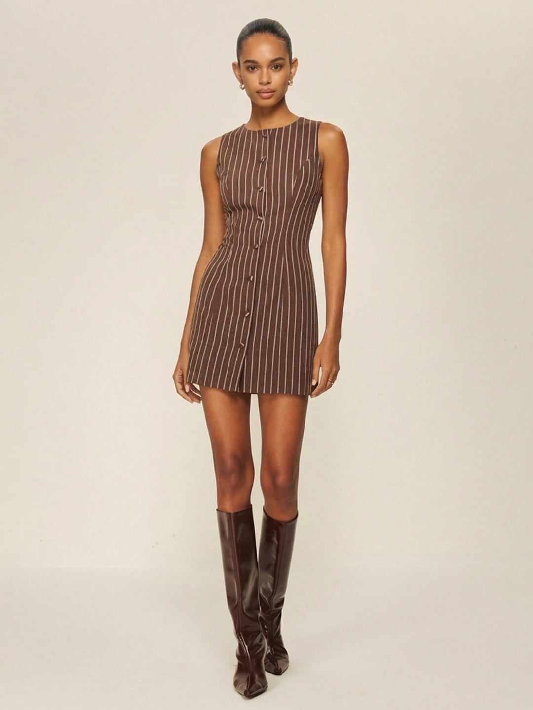 Rochie mini SHEIN, maro
