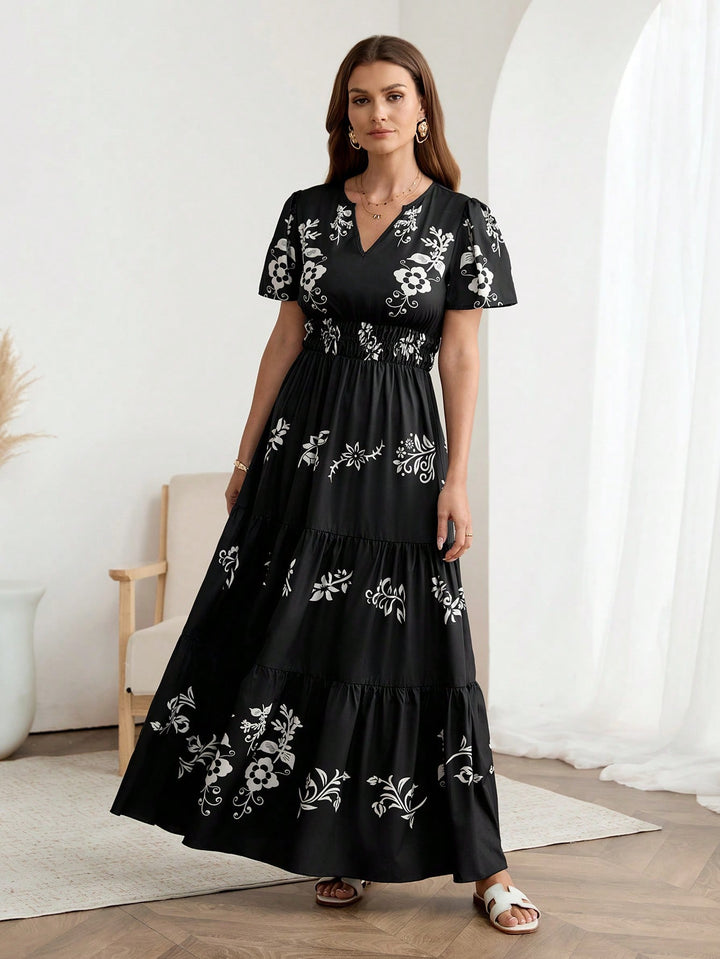 Rochie midi SHEIN, mix culori