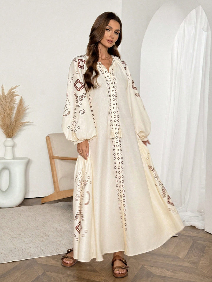 SHEIN maxi ruha, bézs