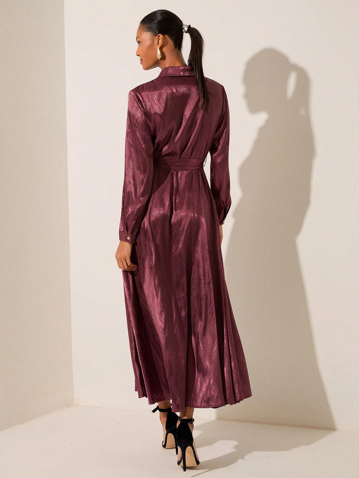 Rochie maxi SHEIN, vișiniu