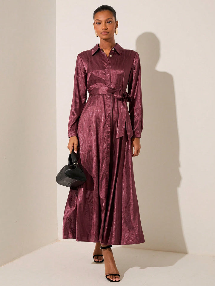 Rochie maxi SHEIN, vișiniu