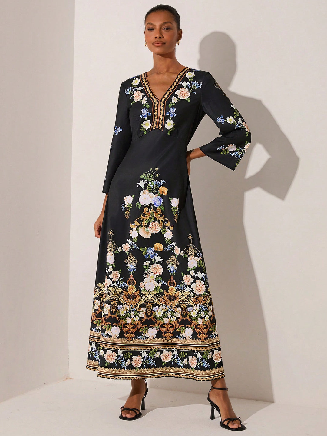 Rochie maxi SHEIN, negru