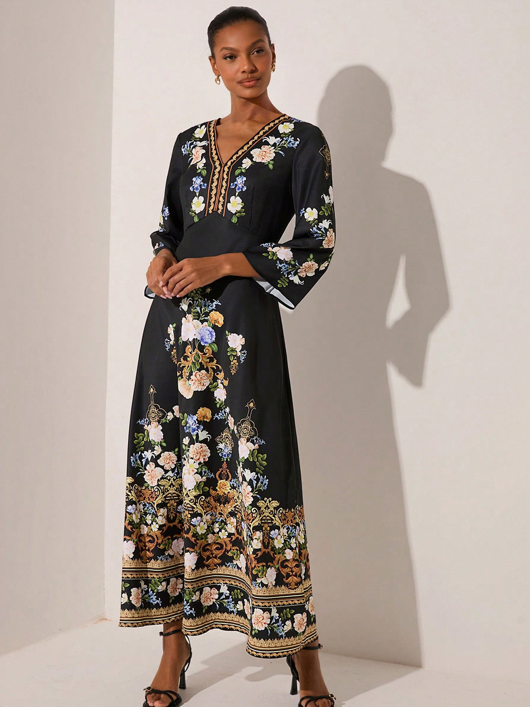 Rochie maxi SHEIN, negru