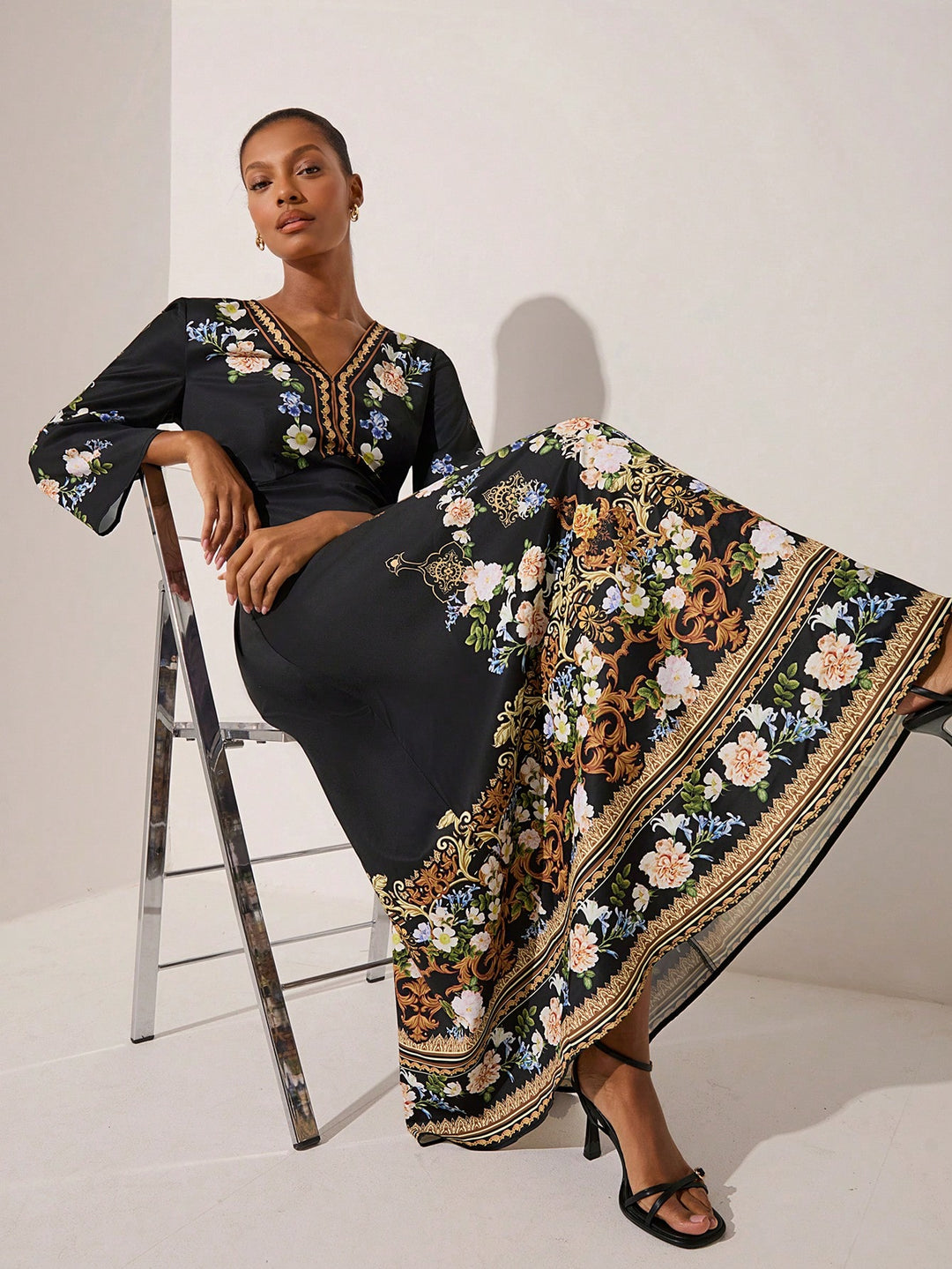 Rochie maxi SHEIN, negru