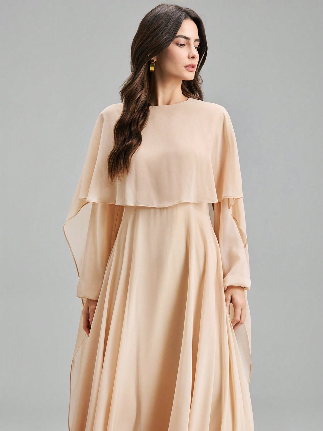 Rochie maxi SHEIN, bej