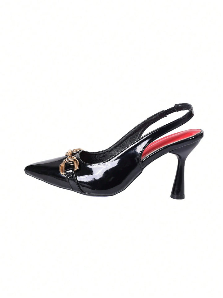 Pantofi cu toc SHEIN, negru