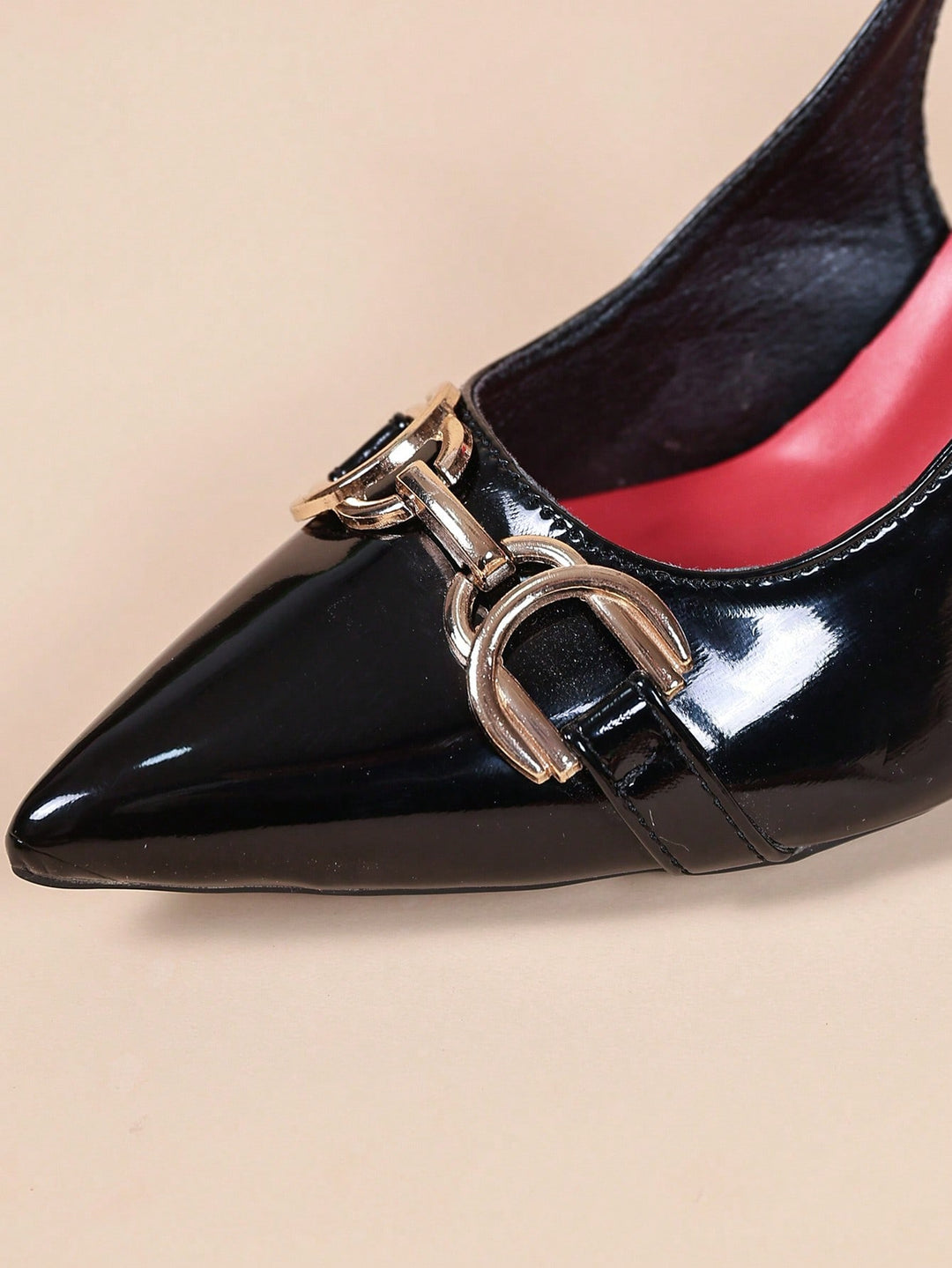 Pantofi cu toc SHEIN, negru