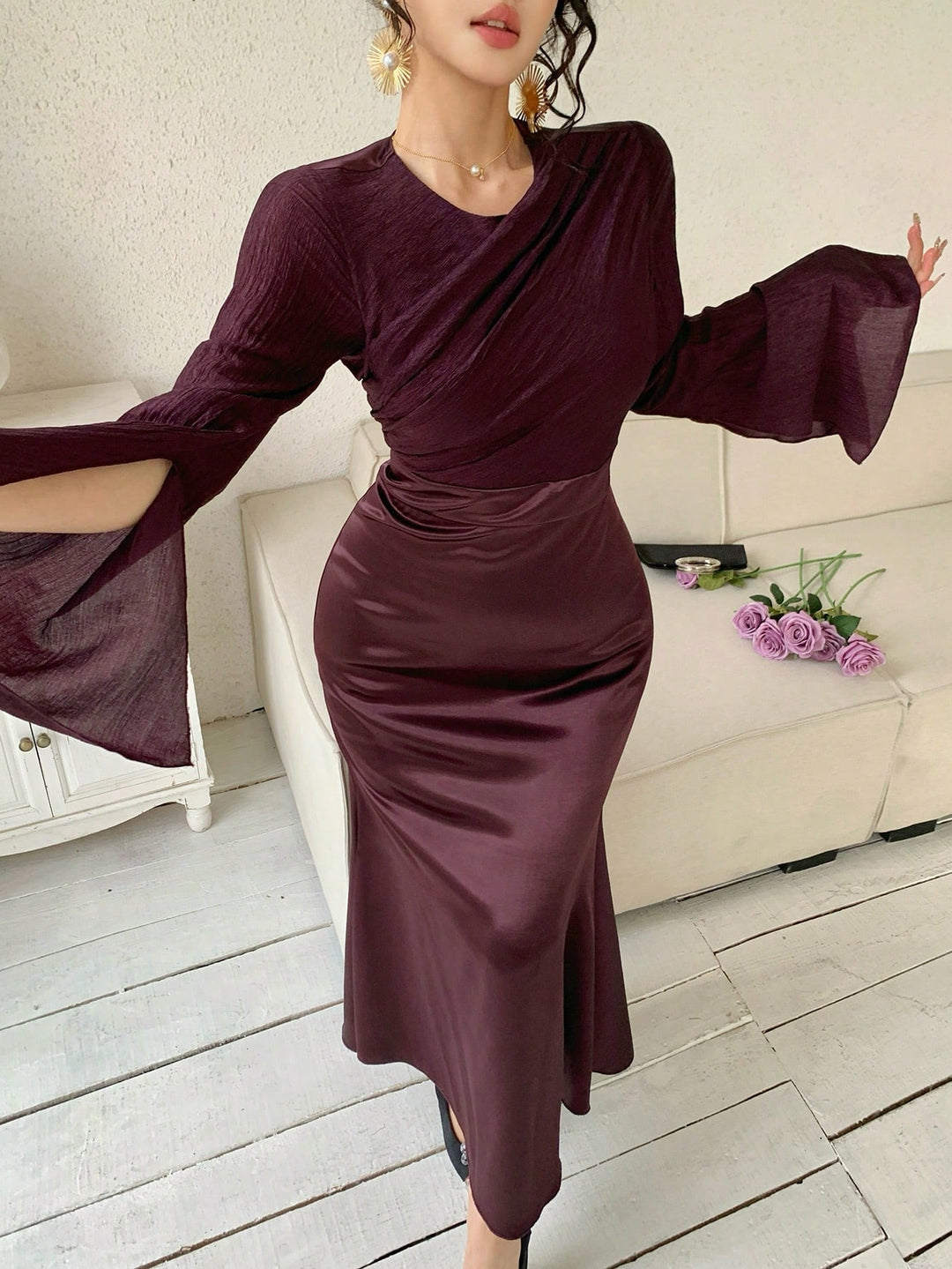 SHEIN Maxi Ruha, Bordó