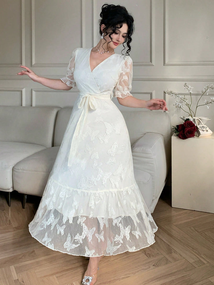 Rochie midi SHEIN, bej