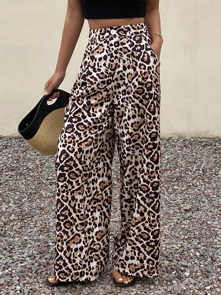 Pantaloni SHEIN, maro